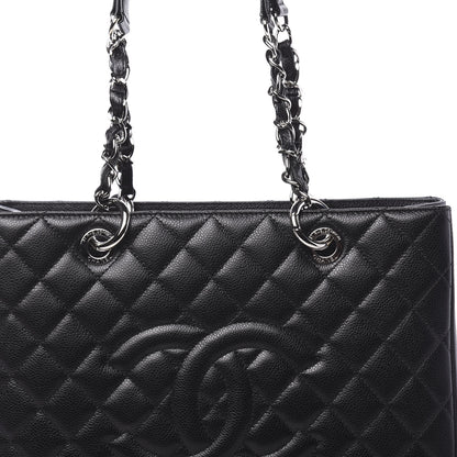 Chanel Caviar Quilted Grand Shopping Tote GST Black 10 of 11