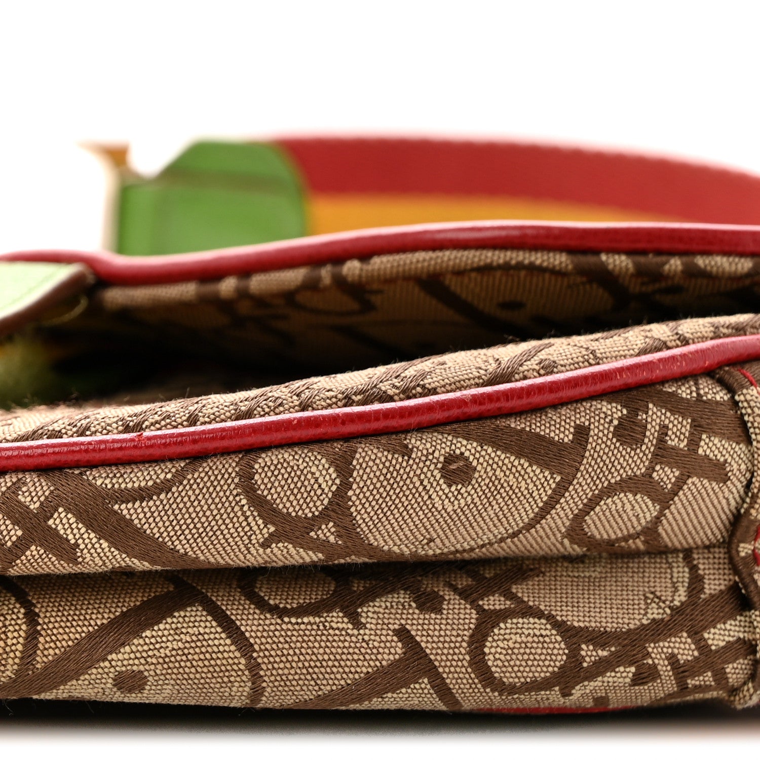 Christian Dior Monogram Rasta Saddle Bag Beige 10 of 12