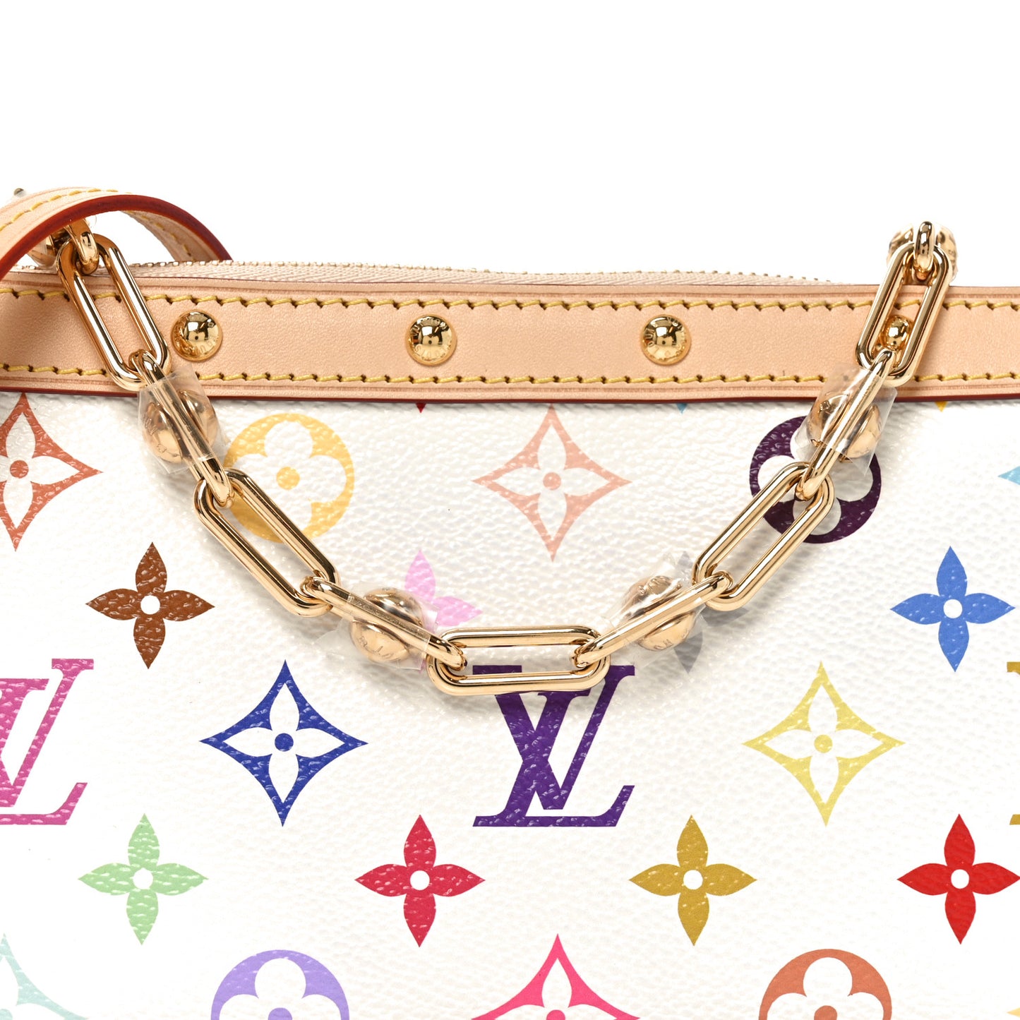 LV X TM Monogram Multicolor Pochette Accessories White