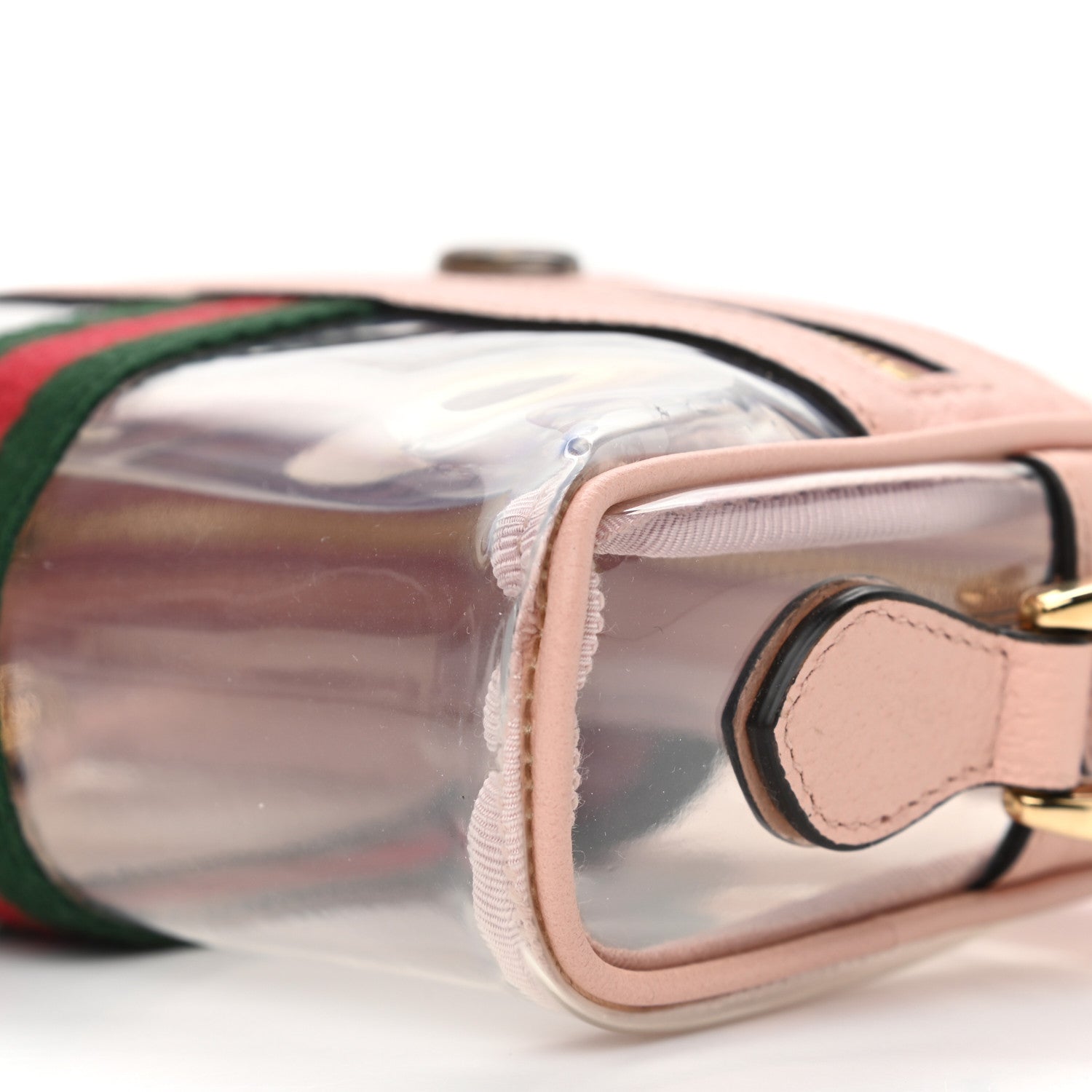 Gucci Vinyl Web Mini Ophidia Transparent Shoulder Bag Perfect Pink 8 of 8