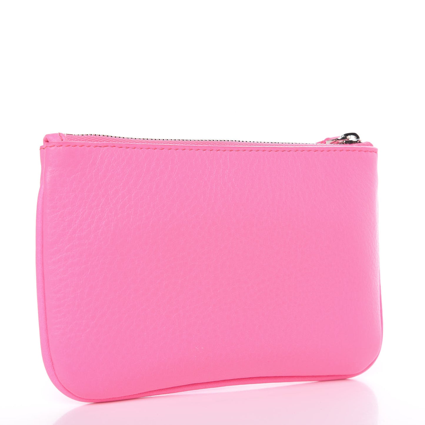 Calfskin Logo XS Ville Pouch Acid Pink Black