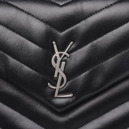 Saint Laurent Calfskin Y Quilted Monogram Loulou Document Holder Black 8 of 11