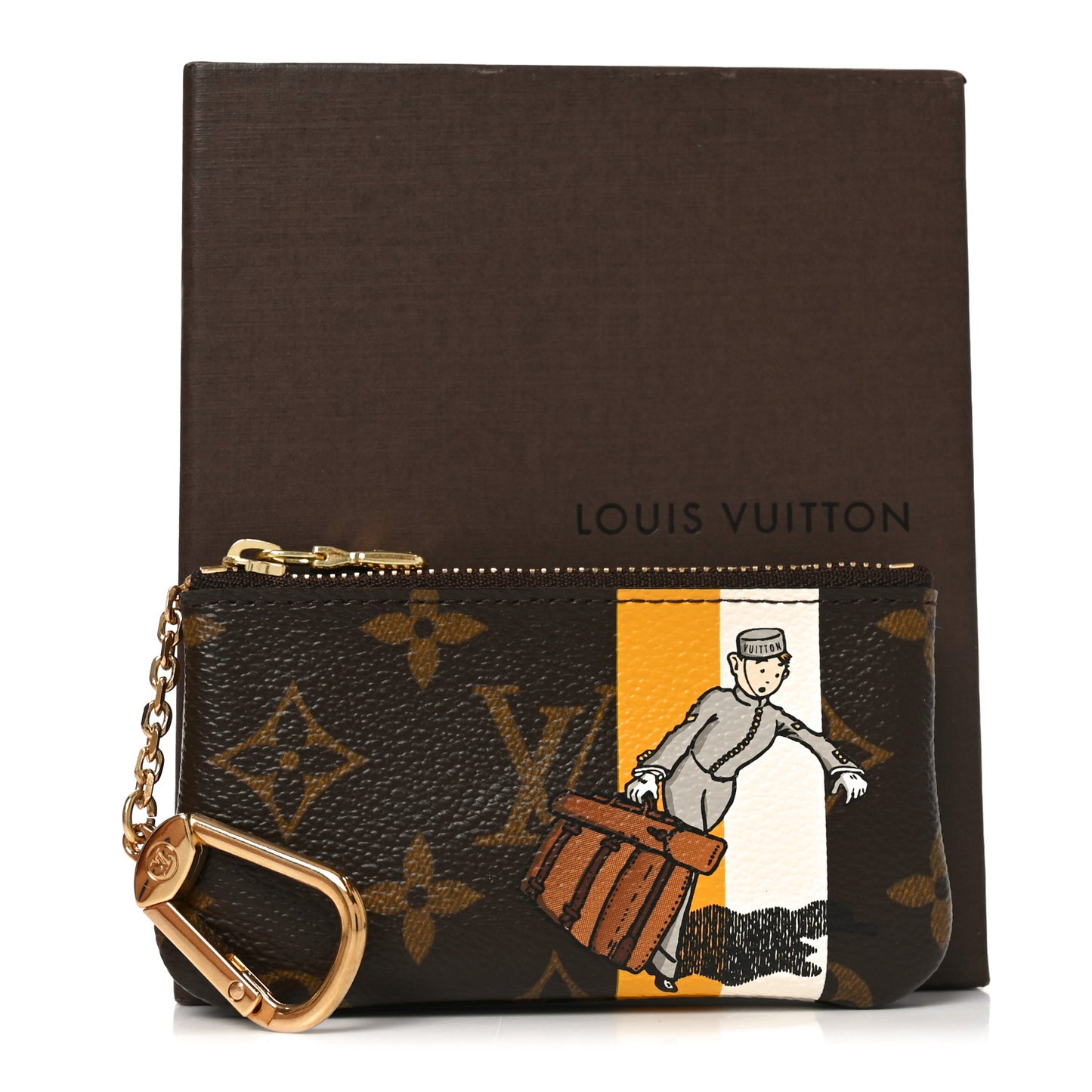 Monogram Groom Key Pouch