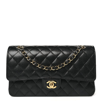 Chanel Caviar Quilted Medium Double Flap Black 1 of 11