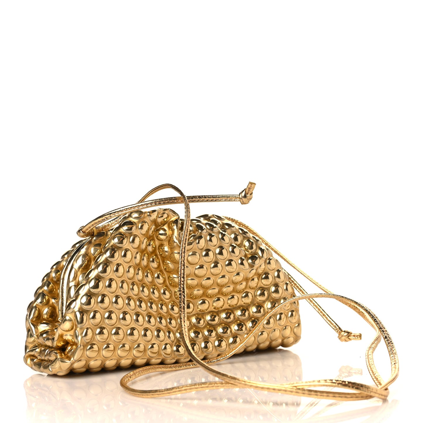 Metallic Fabric Bubble Wrap The Mini Pouch Gold