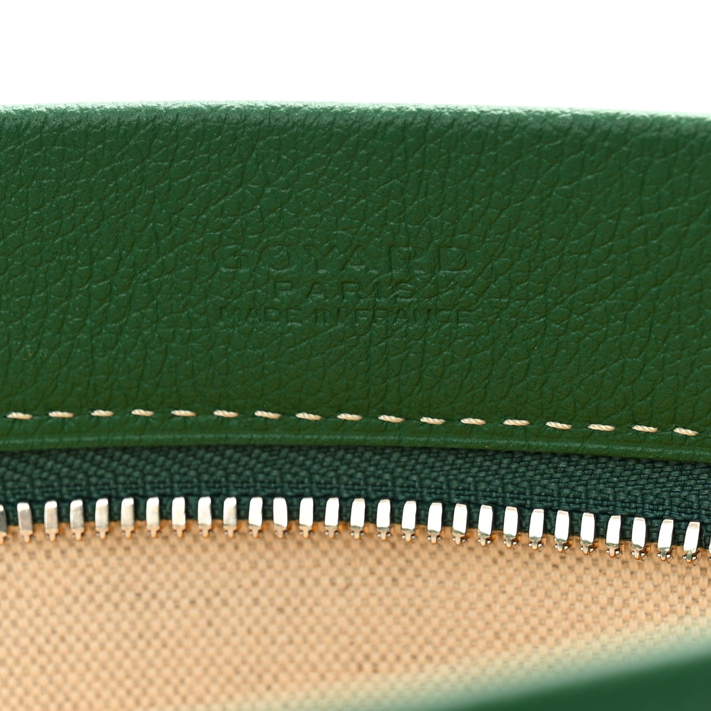 Goyardine Conti Pouch Green