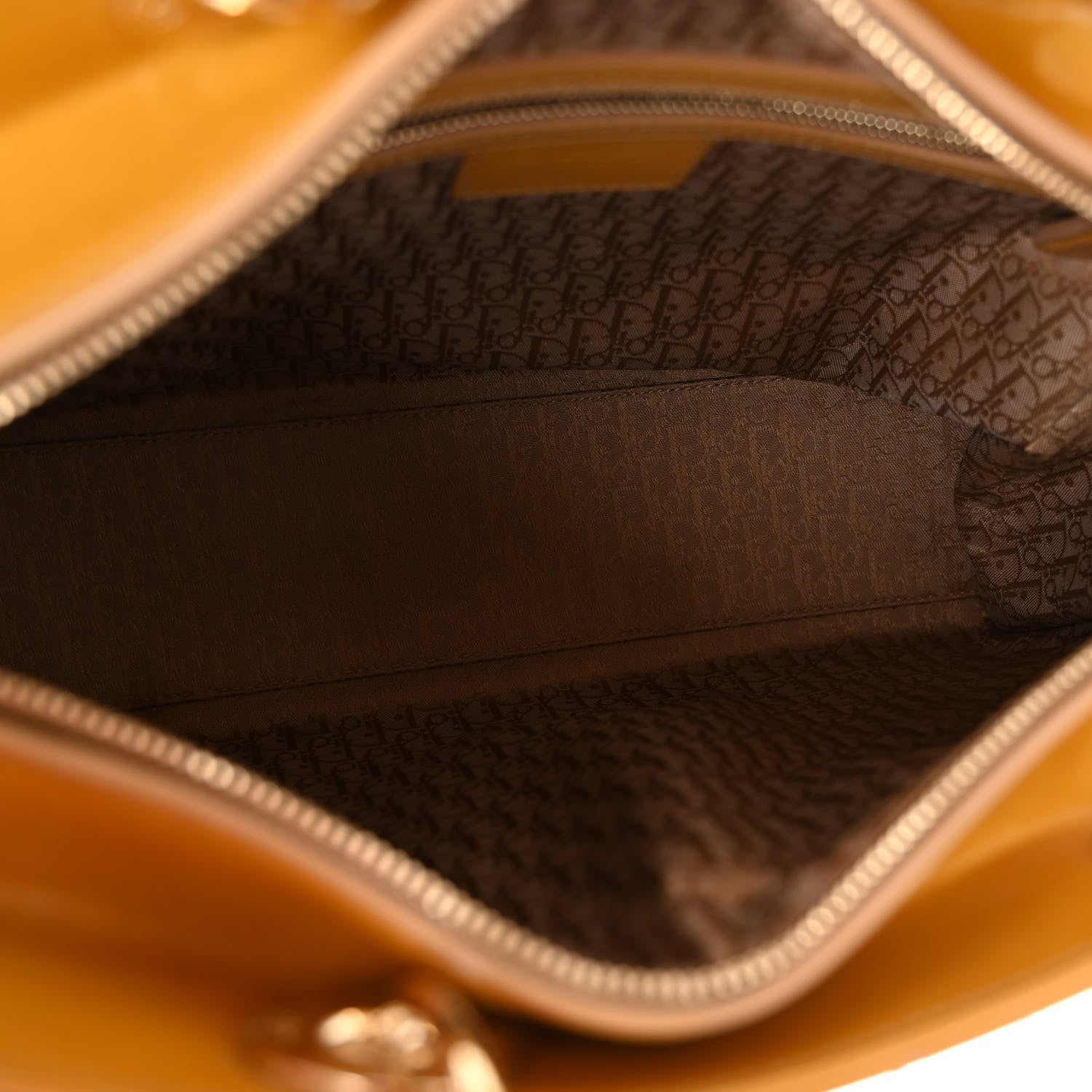 Christian Dior Patent Cannage Large Lady Dior Dark Beige 5 of 11