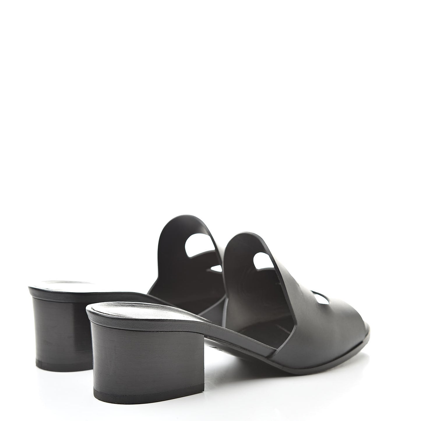 Calfskin Mona Sandals 35.5 Black