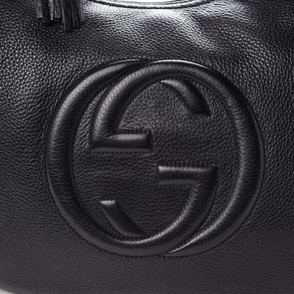 Gucci Pebbled Calfskin Soho Hobo Black 11 of 13