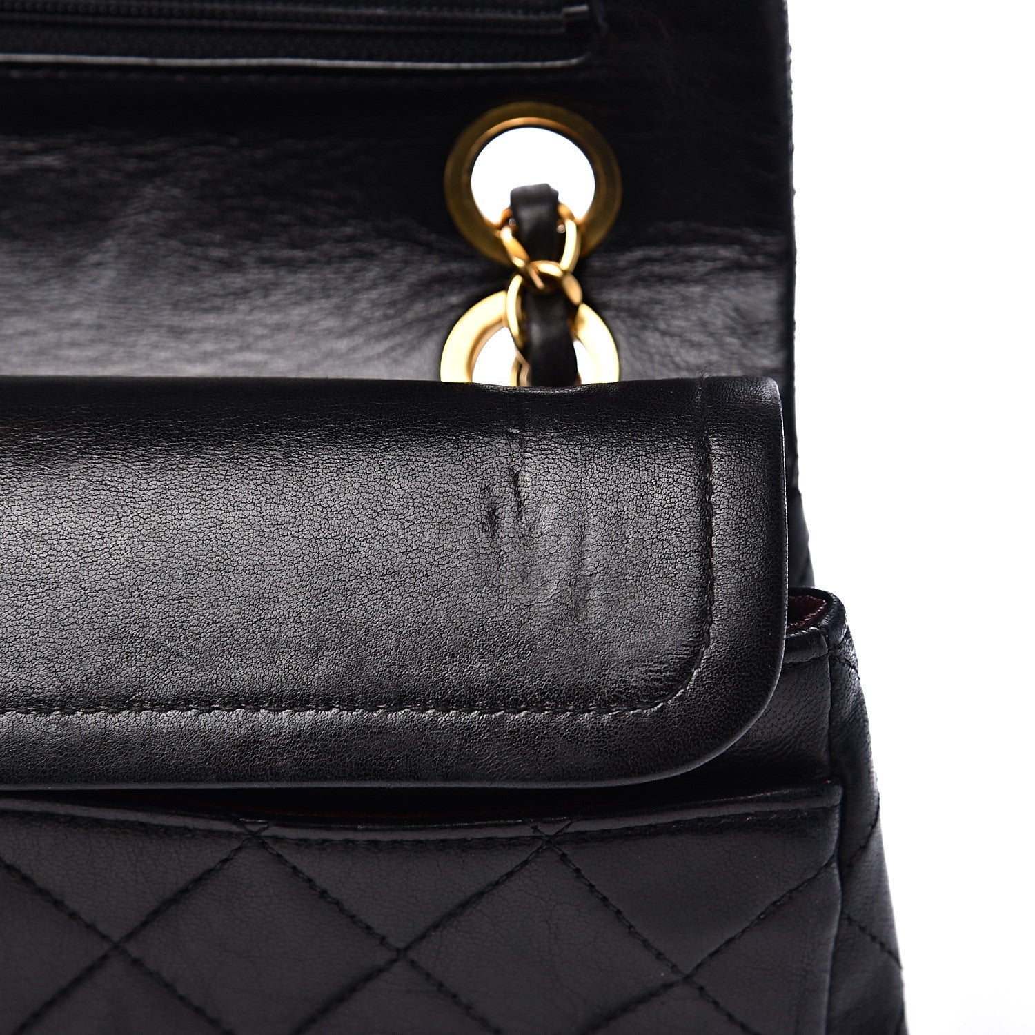 Chanel Lambskin Quilted Small Double Flap Black 10 of 24