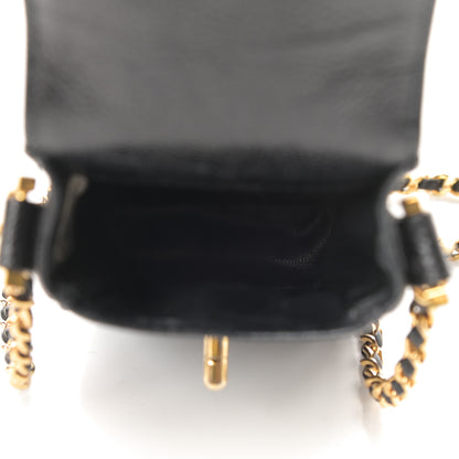 Chanel Caviar Phone Holder Crossbody Black 5 of 12