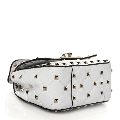 Valentino Garavani Nappa Micro Rockstud Spike Shoulder Bag Ivory 4 of 9
