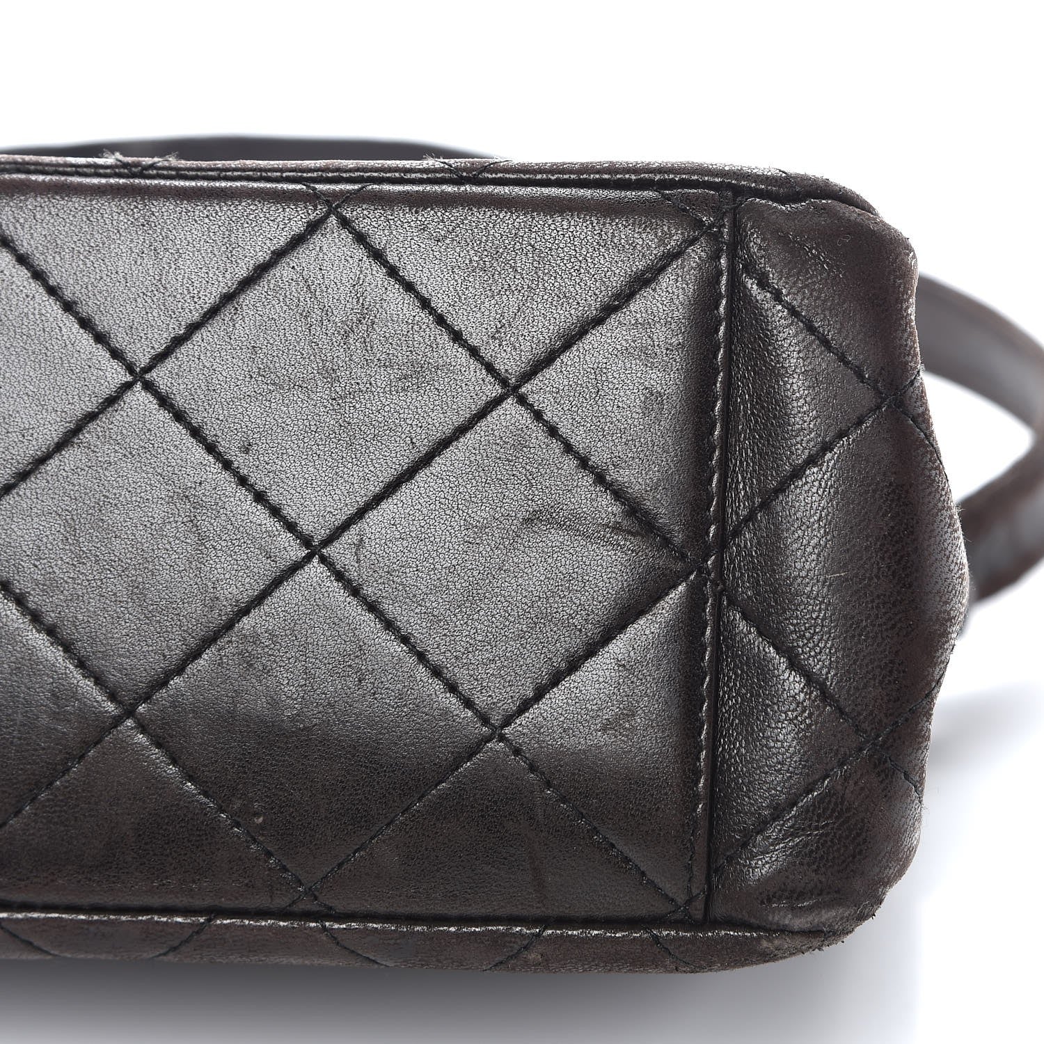 Chanel Lambskin Quilted Flap Shoulder Bag Dark Brown 16 of 19