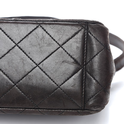 Chanel Lambskin Quilted Flap Shoulder Bag Dark Brown 16 of 19