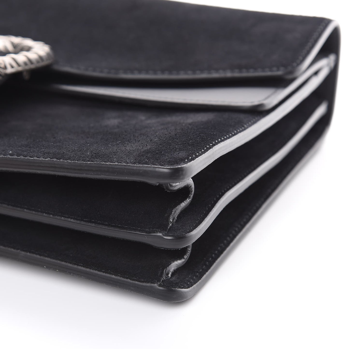 Suede Medium Dionysus Shoulder Bag Black