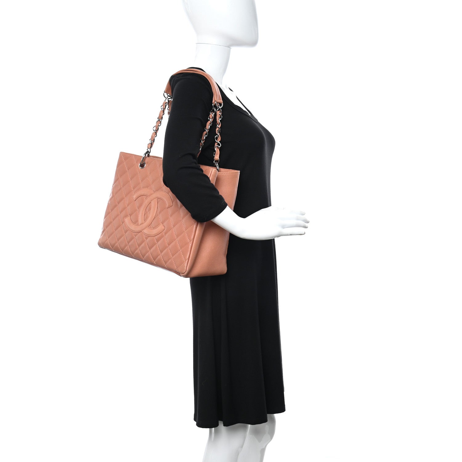 Chanel Caviar Quilted Grand Shopping Tote GST Brown 2 of 11