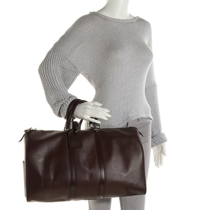 Louis Vuitton Epi Keepall 45 Moka 2 of 7