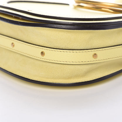 Chloe Calfskin Suede Small Nile Bracelet Bag Lemonade 10 of 10