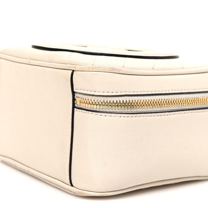Gucci Sakai Be Green Calfskin Diagonal Stitched Blondie Top Handle Bag Mystic White 10 of 12