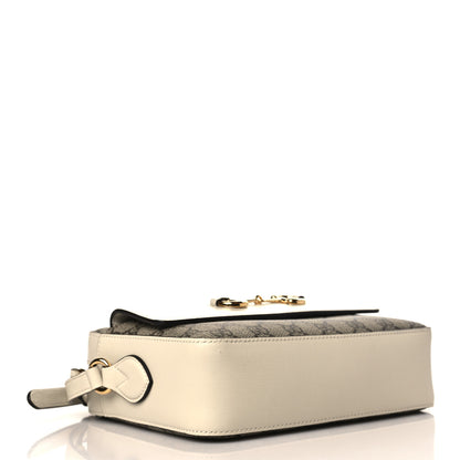 Gucci GG Supreme Monogram Small Horsebit 1955 Shoulder Bag Beige Mystic White 4 of 10