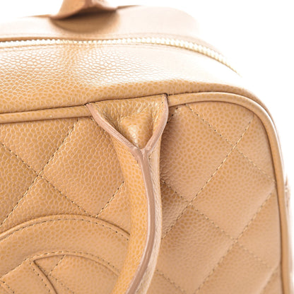Chanel Caviar Quilted Small Bowler Beige 15 of 16