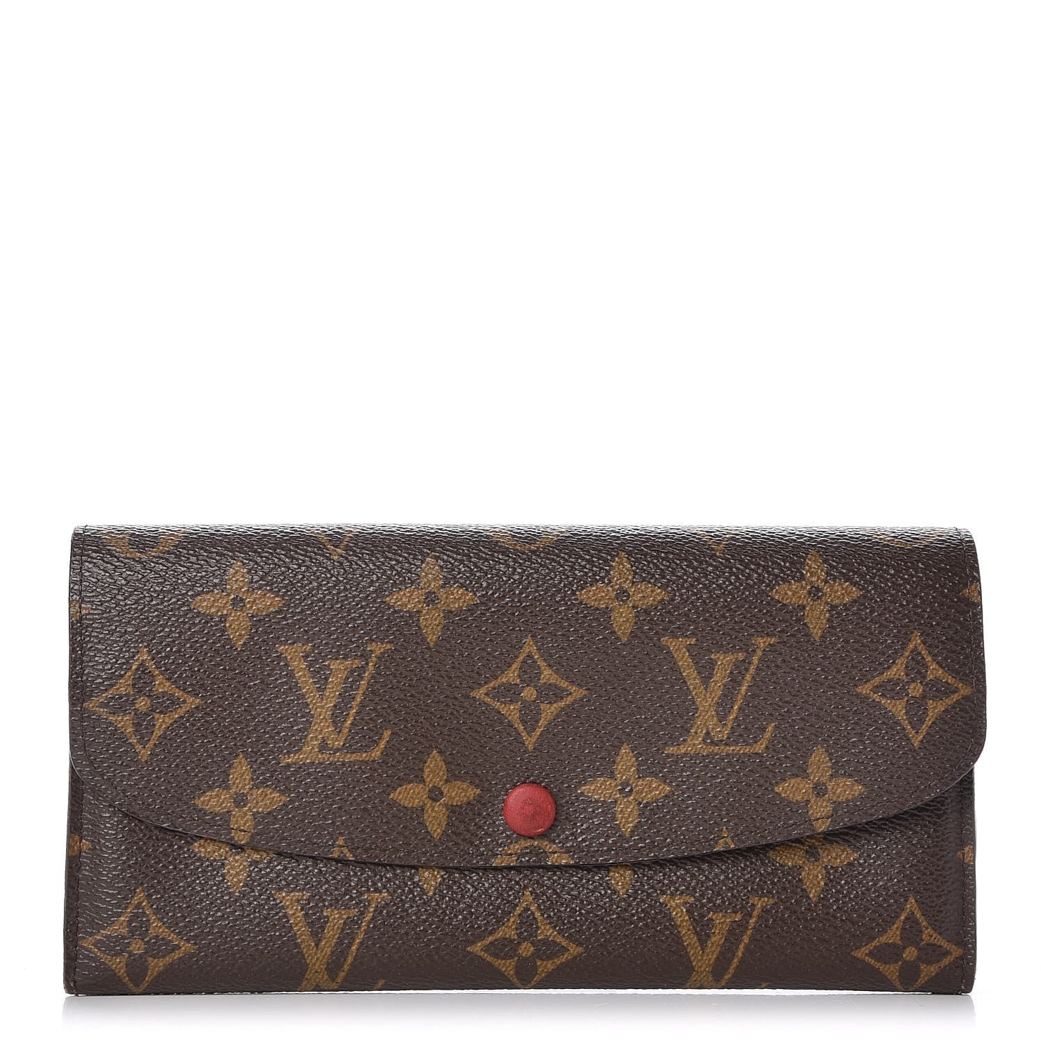 Louis Vuitton Monogram Emilie Wallet Red 1 of 7