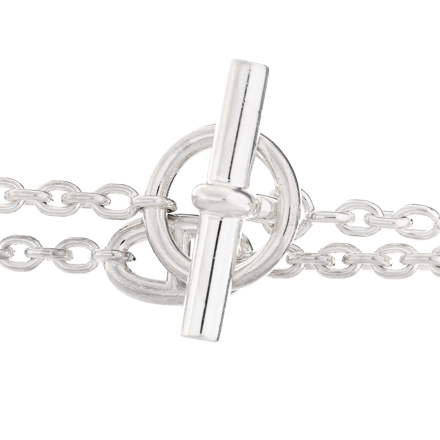 Hermes Sterling Silver Farandole Necklace 160 4 of 5
