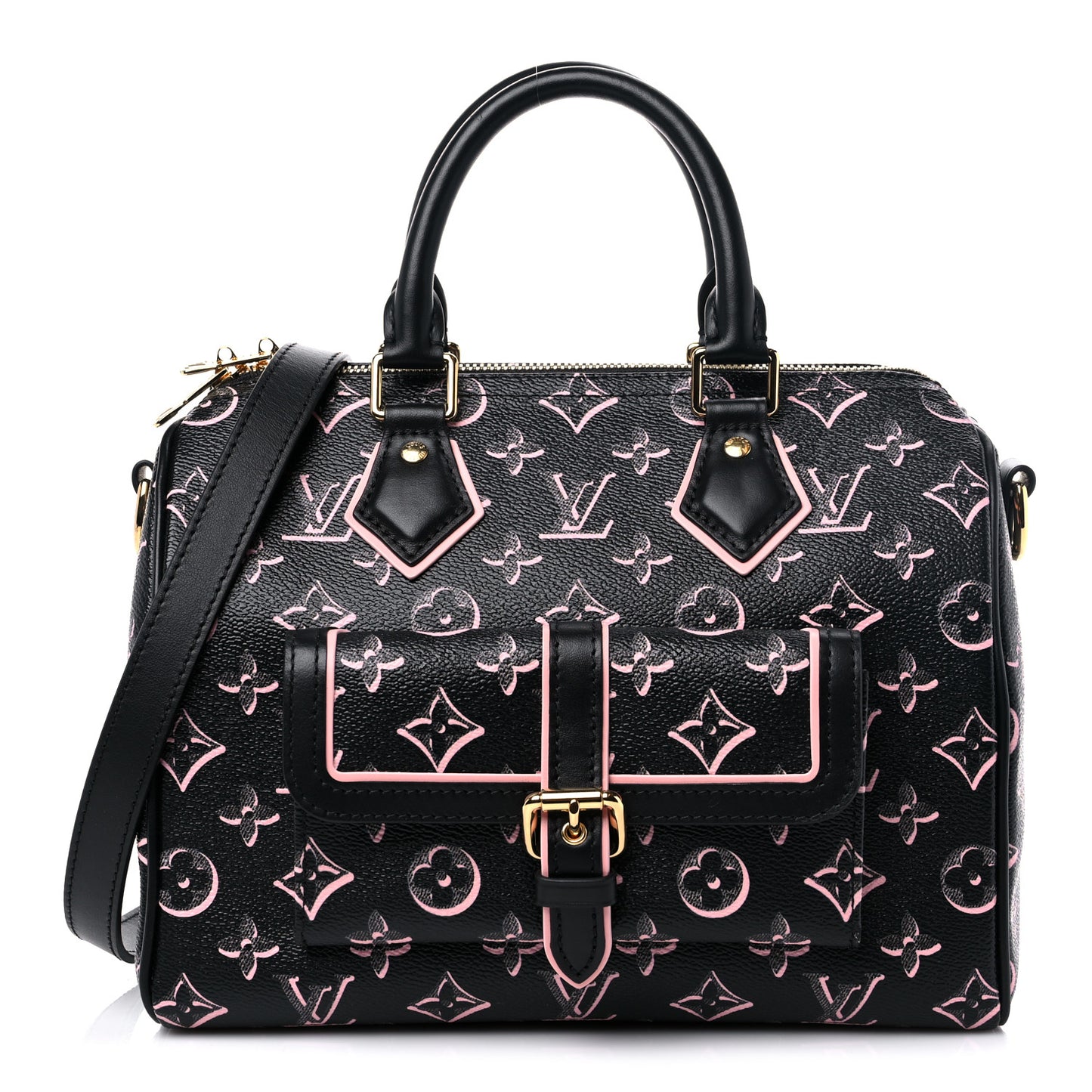 Monogram Fall for You Speedy Bandouliere 25 Black