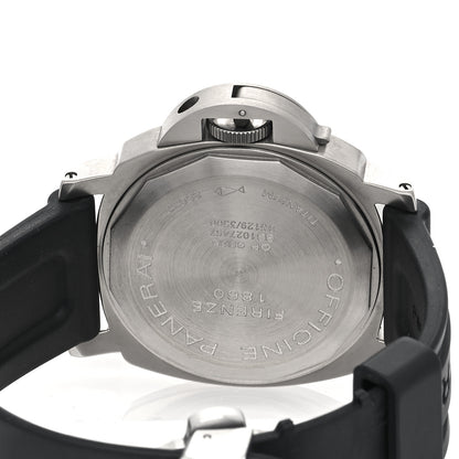 Panerai Stainless Steel Rubber 44mm Luminor Marina Manual Winding Watch Black PAM00061 4 of 5