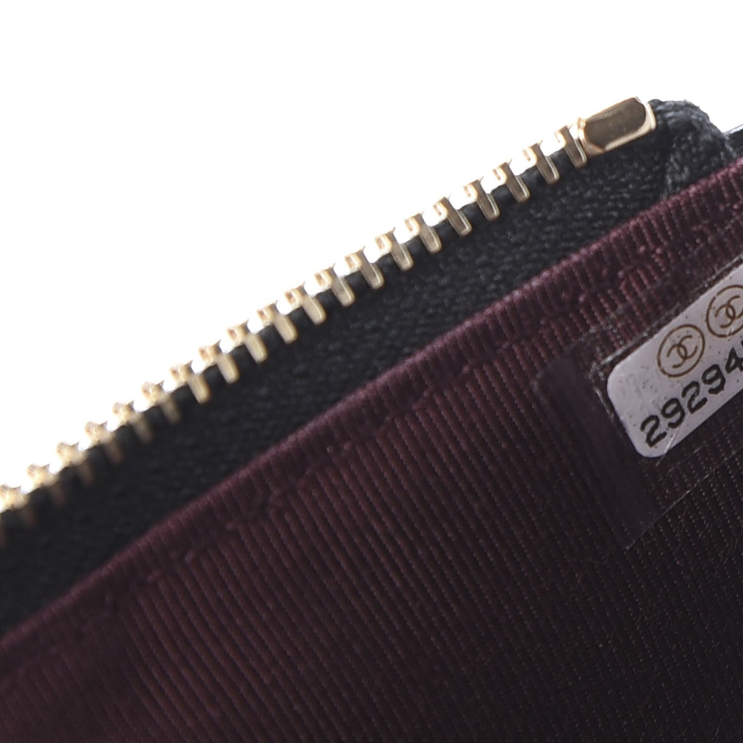 Caviar Quilted Classic Flat Wallet Pouch Black