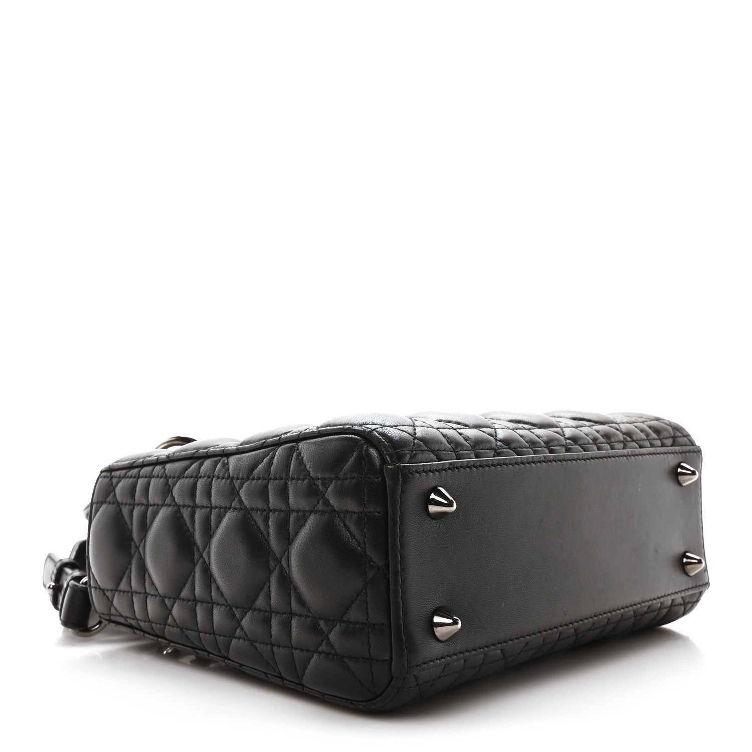 Christian Dior Lambskin Cannage Small My ABCDior Lady Dior Black 4 of 11