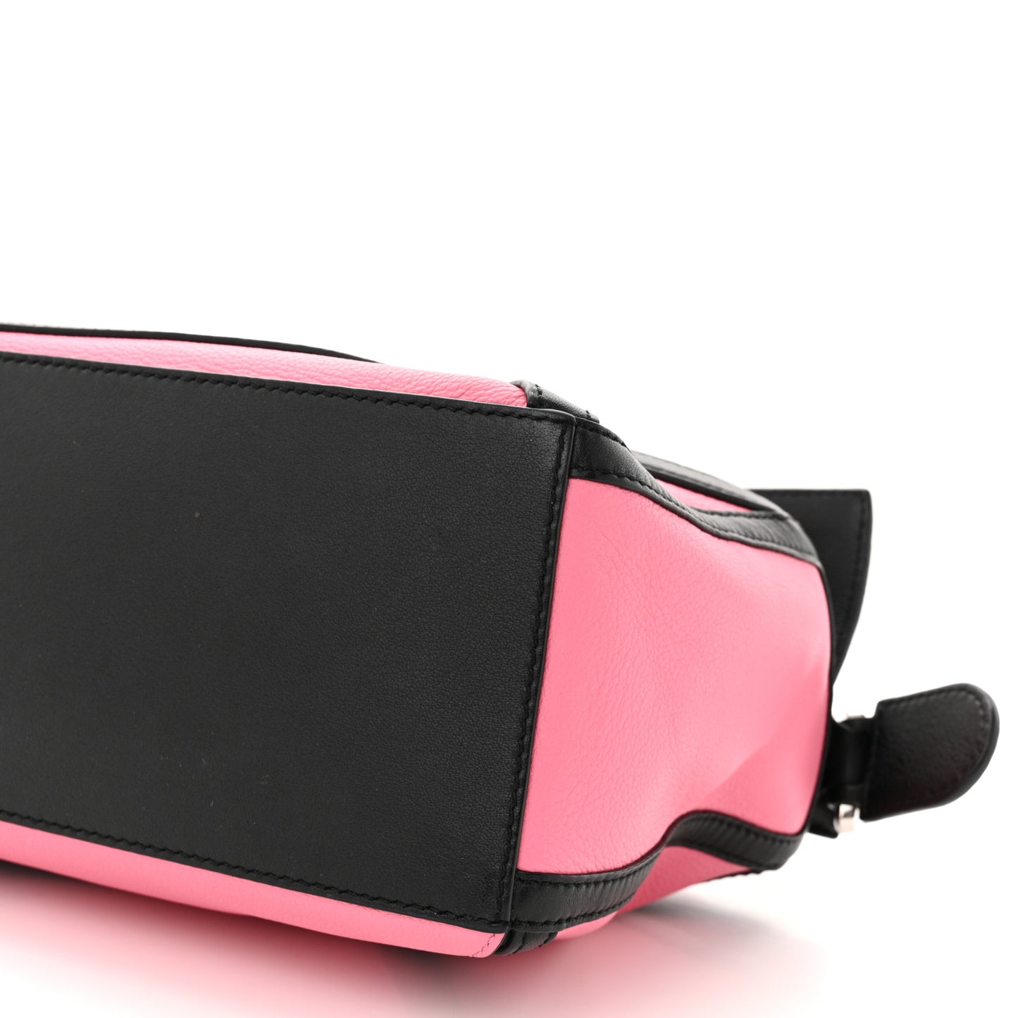 Calfskin Small Graphic Puzzle Bag Raspberry Wild Rose