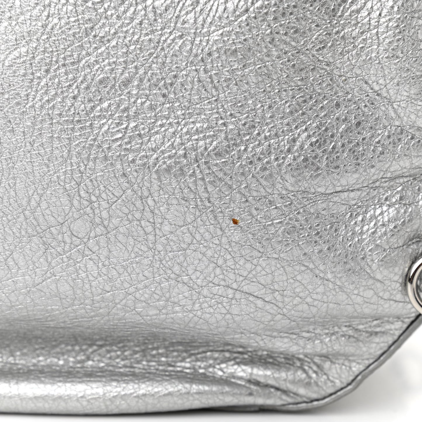 Metallic Agneau Giant 12 Silver Hardware Traveler Convertible Backpack Gris Aluminum