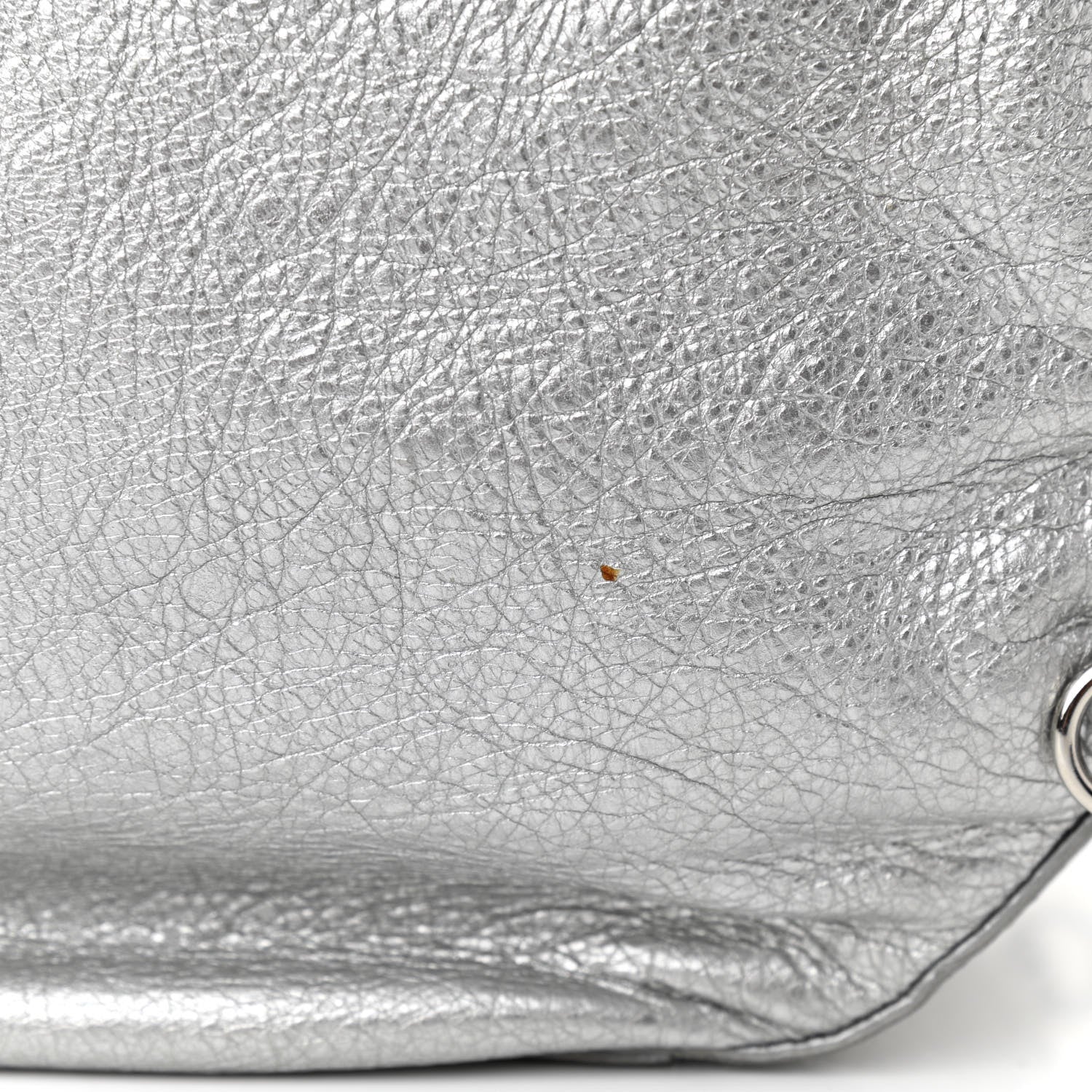 Balenciaga Metallic Agneau Giant 12 Silver Hardware Traveler Convertible Backpack Gris Aluminum 8 of 12
