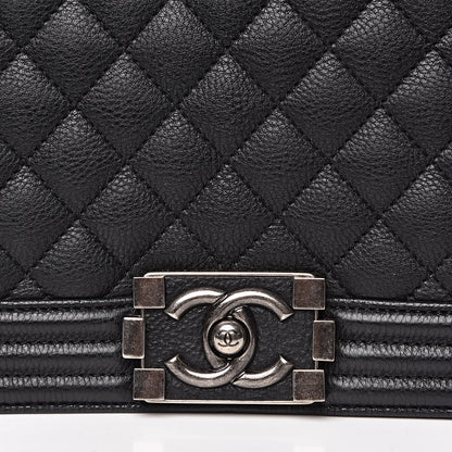 Chanel Calfskin Quilted Medium Boy Flap Black 10 of 12