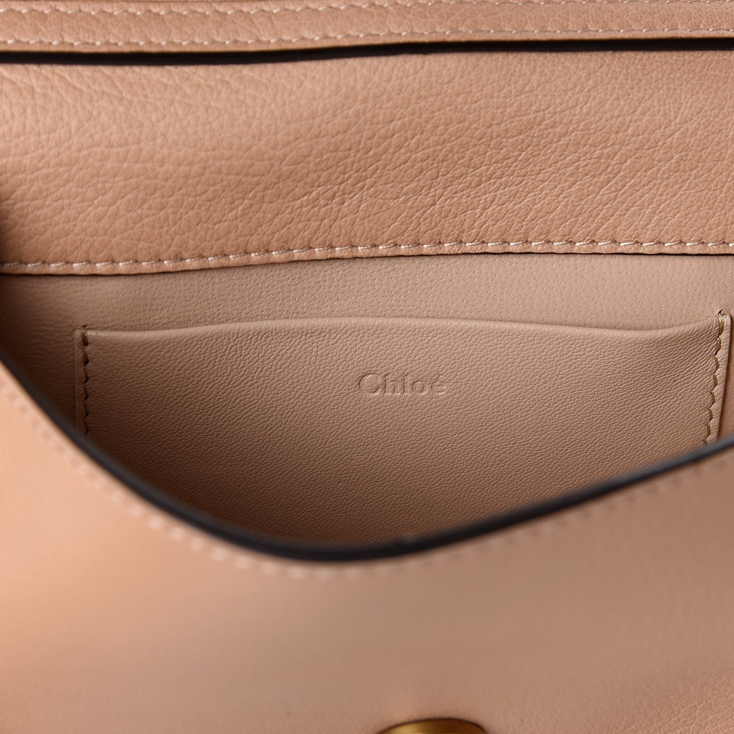 Chloe Calfskin Small Nile Bracelet Minaudiere Bag Biscotti Beige 7 of 9