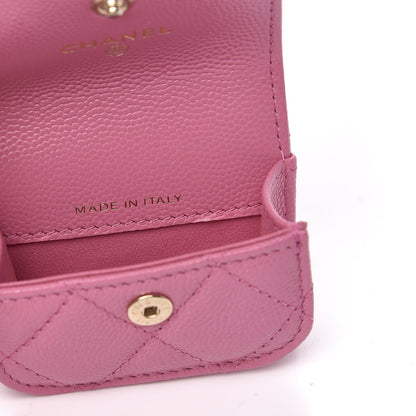 Chanel Caviar Quilted Crystal CC Airpods Pro Case Pink 7 of 9