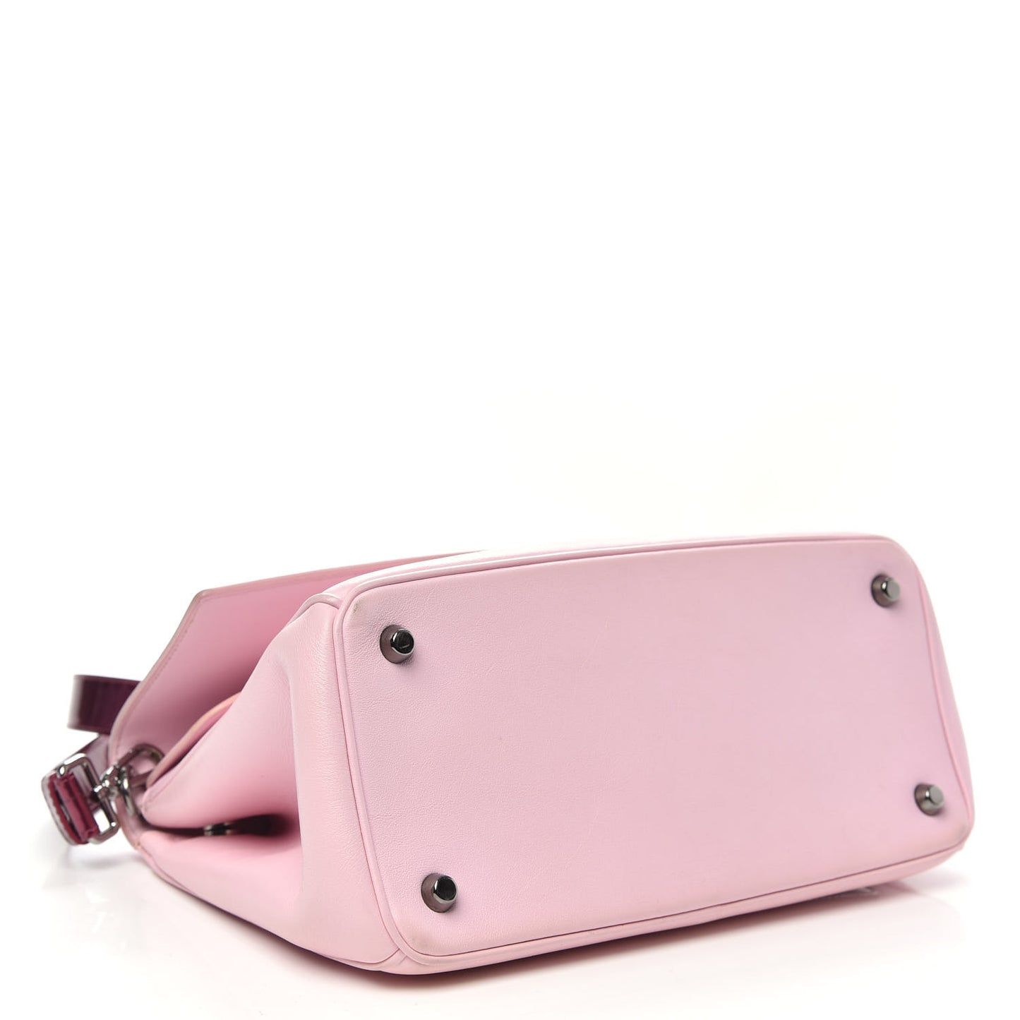 Metallic Patent Smooth Calfskin Medium Be Dior Flap Pink Fuchsia