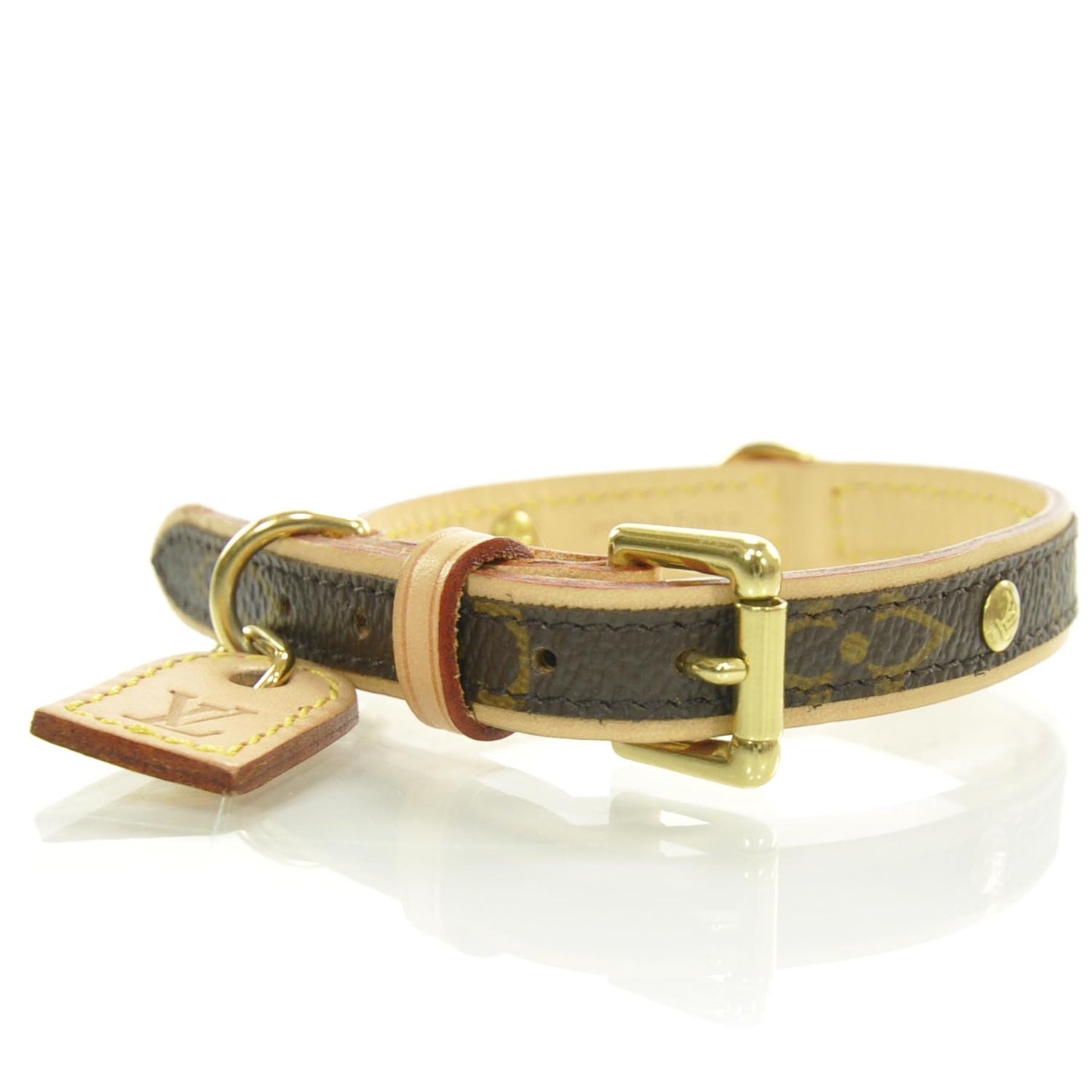 Monogram Baxter Dog Collar PM