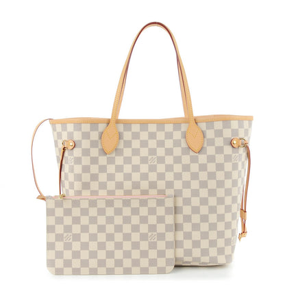 Louis Vuitton Damier Azur Neo Neverfull MM Rose Ballerine 1 of 9