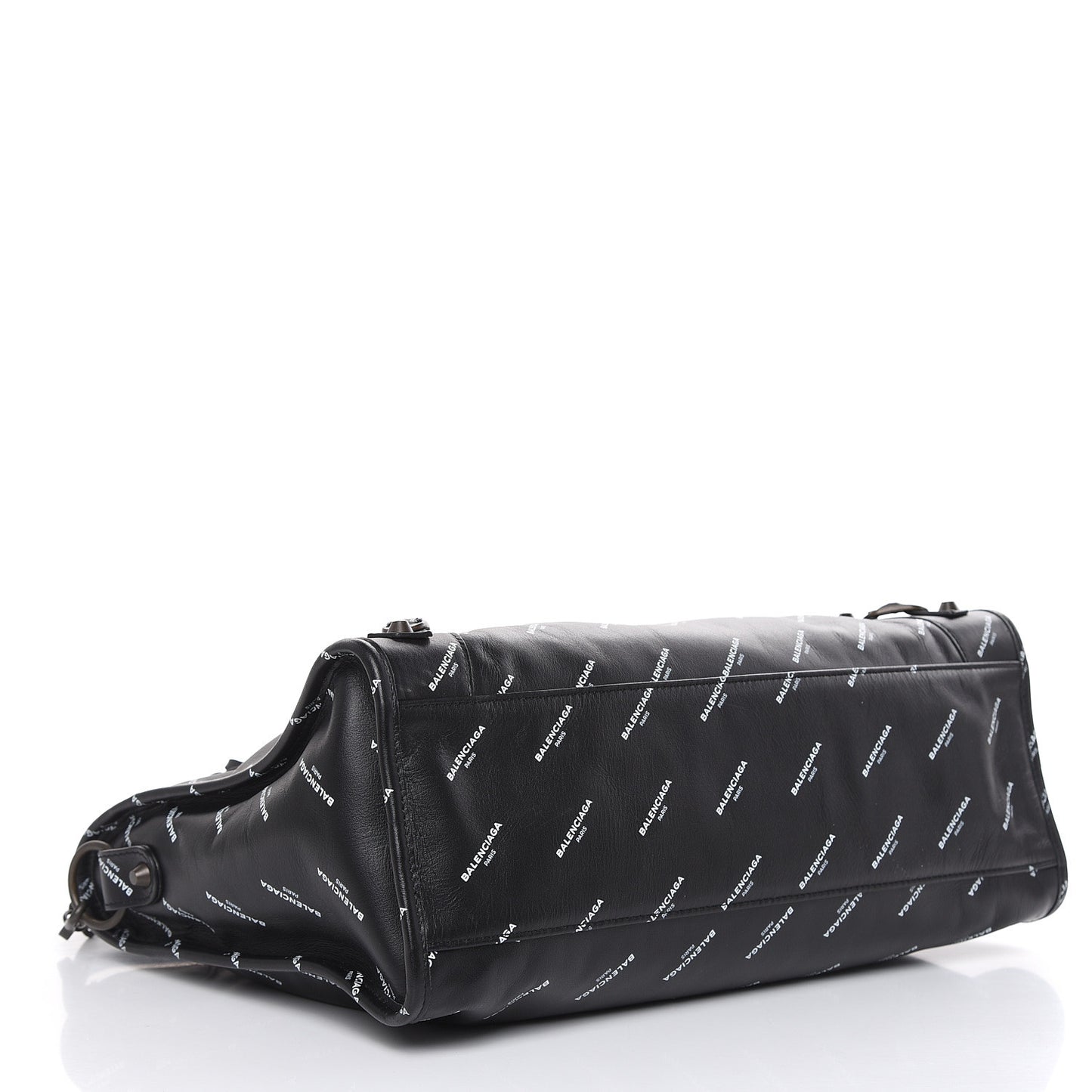 Veau Allover Logo Classic Hardware City Black White