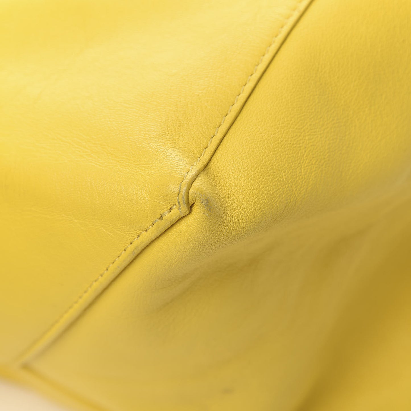 Lambskin Horizontal Cabas Sun Yellow