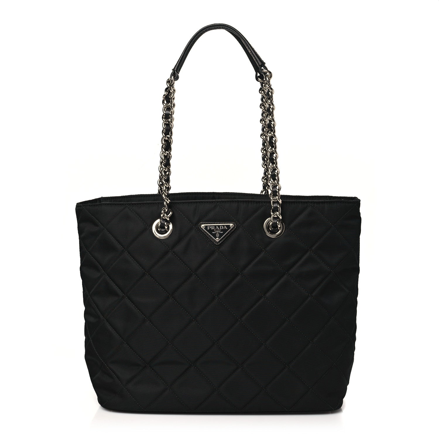 Prada Nylon Tessuto Impuntu Quilted Tote Black 1 of 11