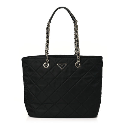 Prada Nylon Tessuto Impuntu Quilted Tote Black 1 of 11