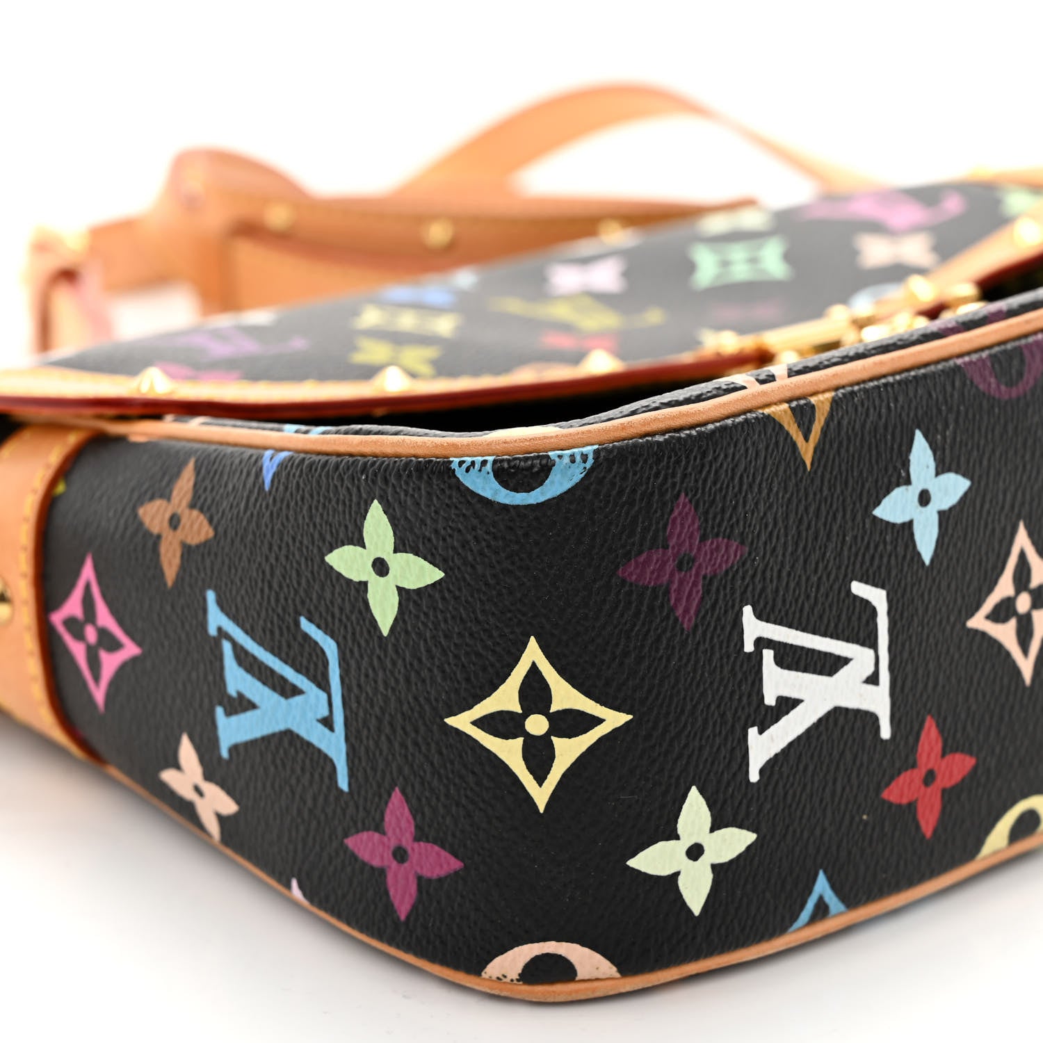 Louis Vuitton Monogram Multicolor Sologne Black 9 of 10