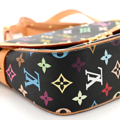 Louis Vuitton Monogram Multicolor Sologne Black 9 of 10