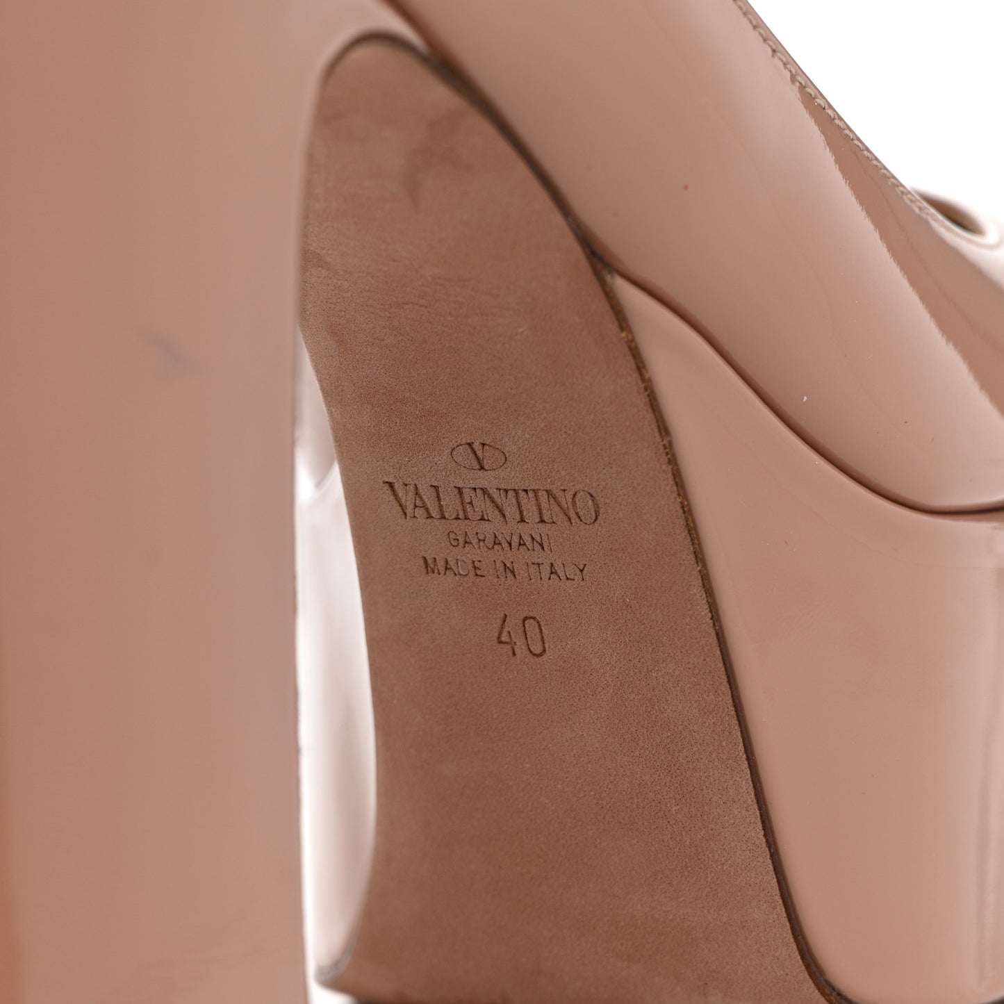 Patent Tan-Go 50/120mm Platform Pumps 40 Rose Cannelle