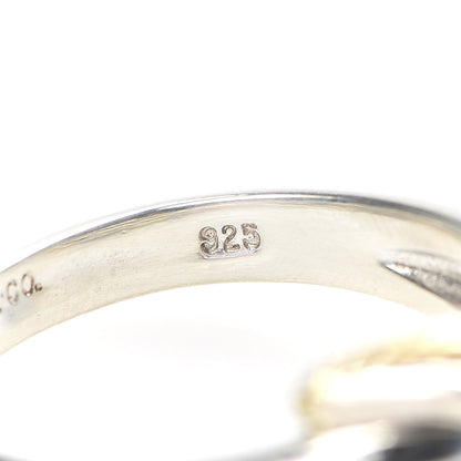 Tiffany Sterling Silver 18K Yellow Gold Signature X Ring 54 7 5 of 6