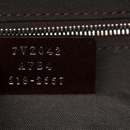 Fendi Glazed Fabric Vitello King FF 1974 Diagonal Pouch Pocket Backpack Tobacco Moro Cuoio 7 of 10