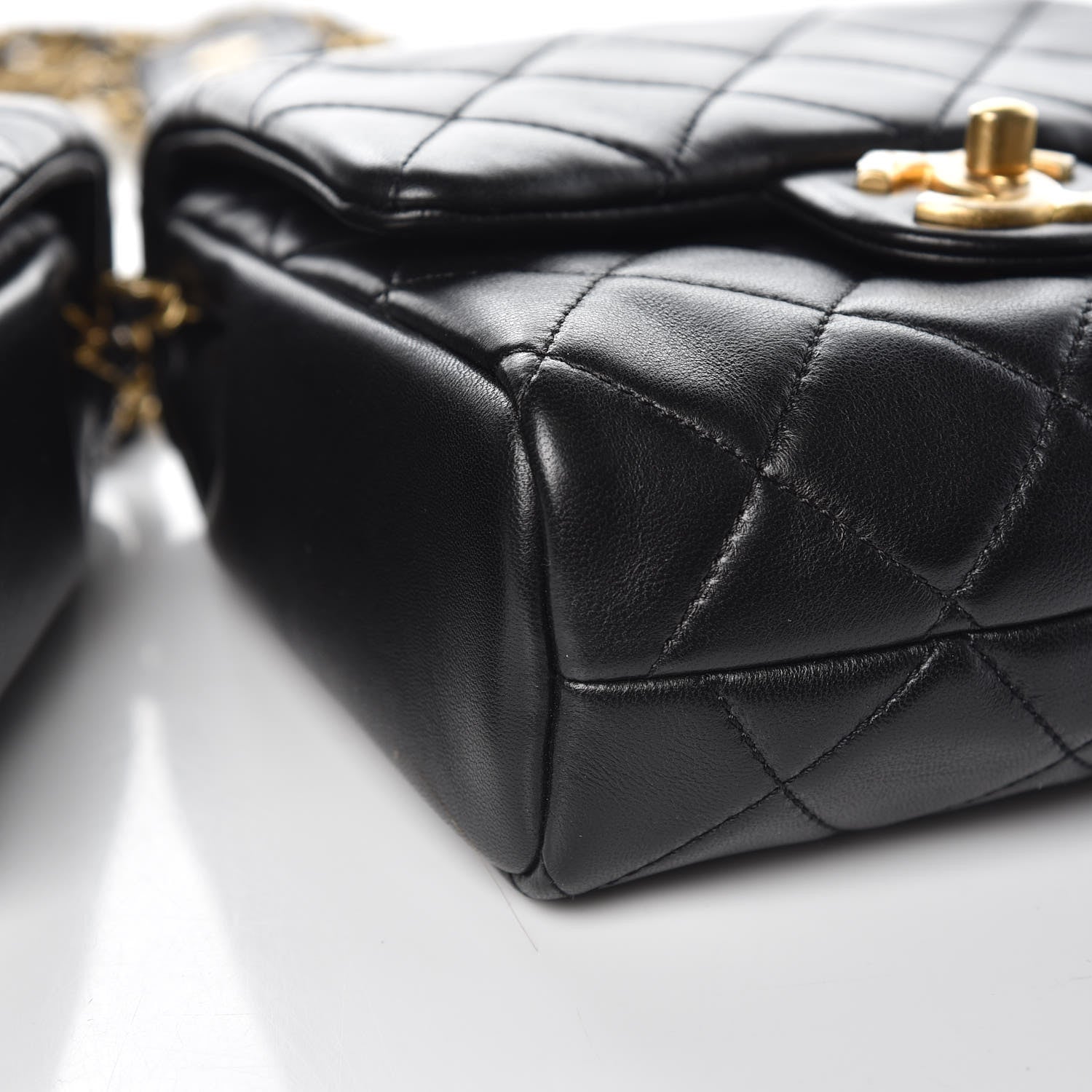 Chanel Lambskin Quilted Side Packs Black 13 of 17